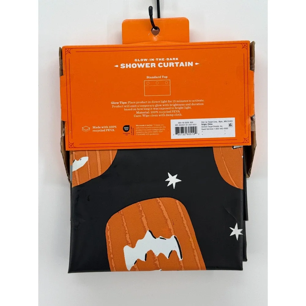 Hyde and EEK! Halloween Pumpkin Shower Curtain 72